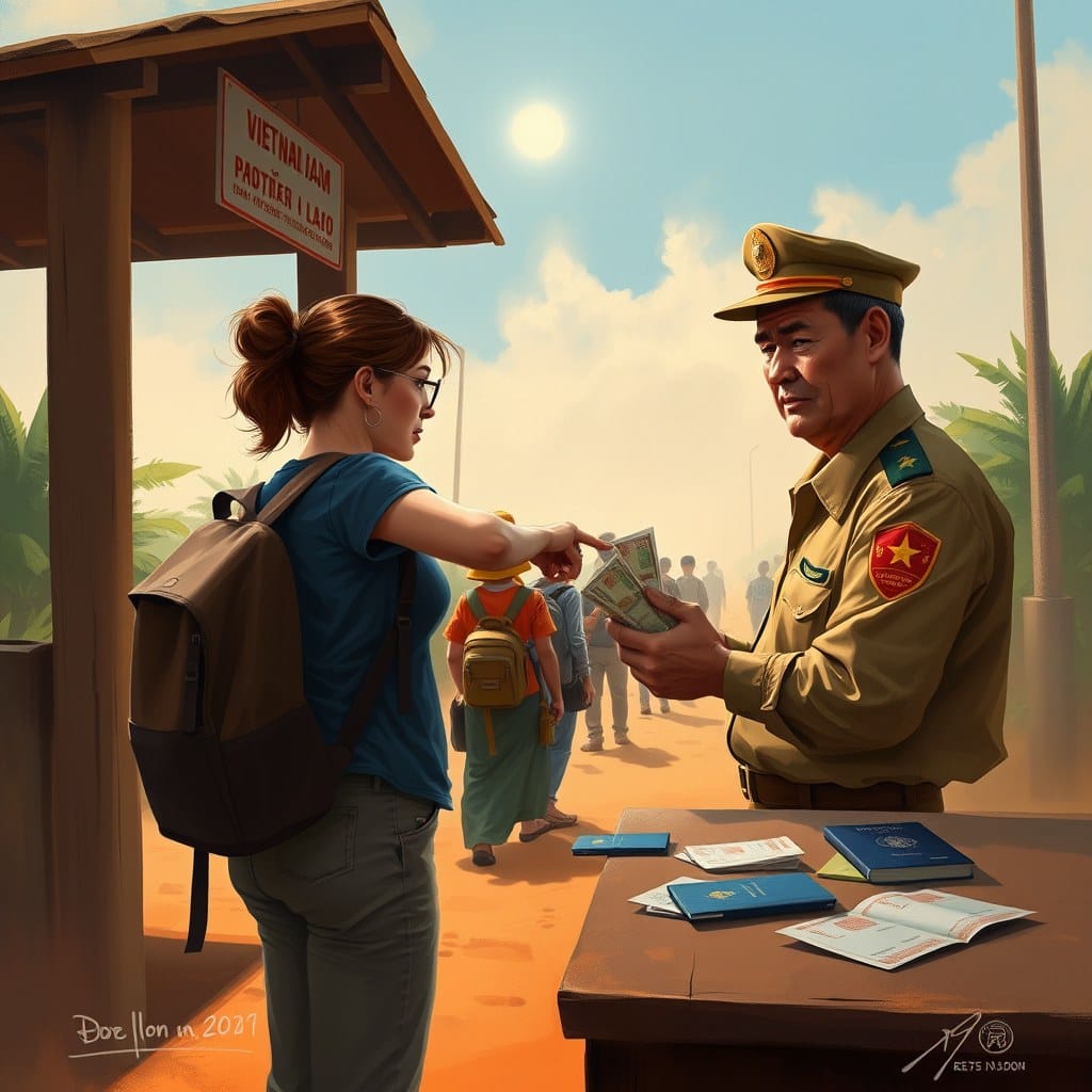 Взятки и разводы на границе Вьетнама с Лаосом