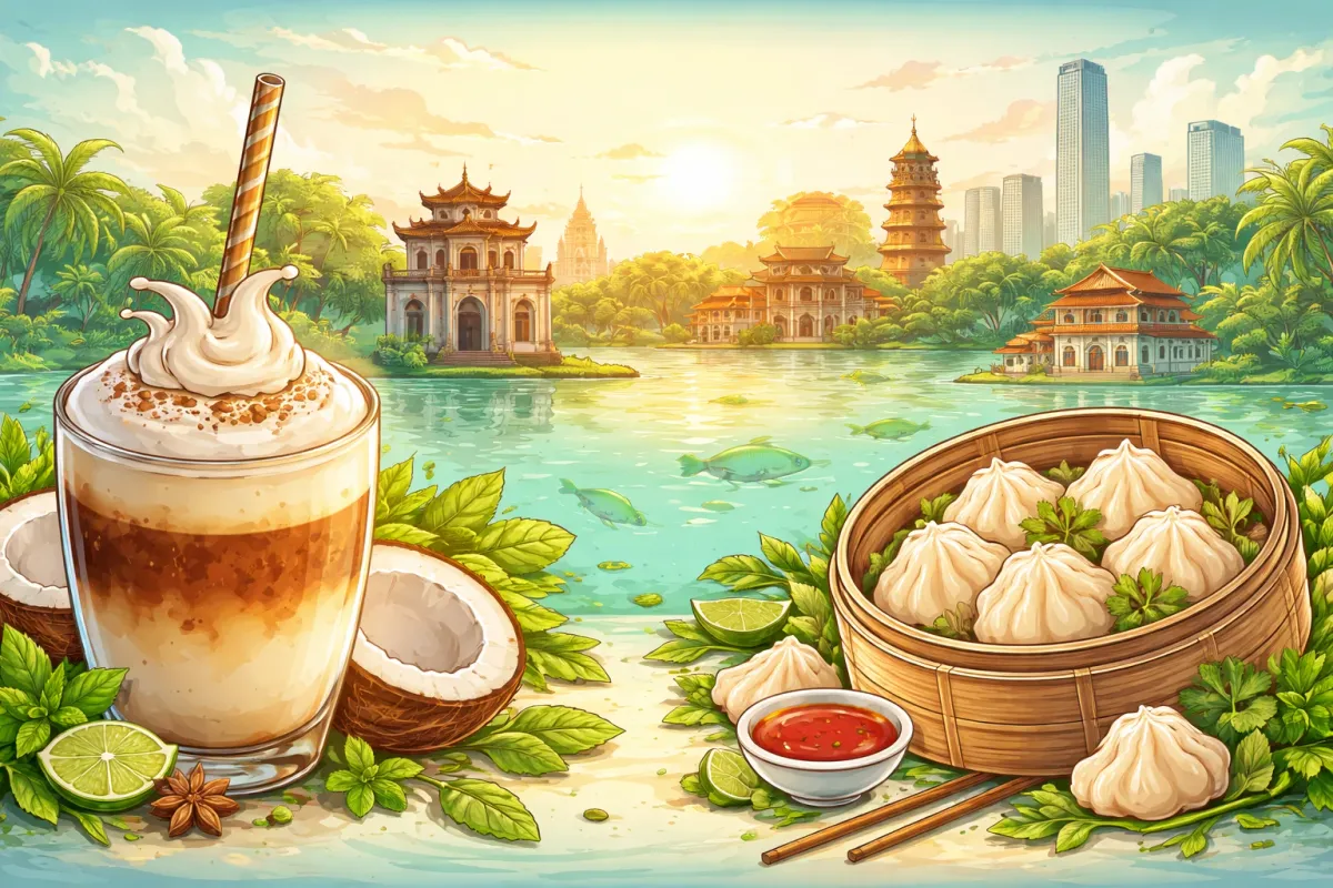 Гастрономический Вьетнам 2026: Почему вы захотите вернуться в Ханой ради кокосового кофе и димсамов