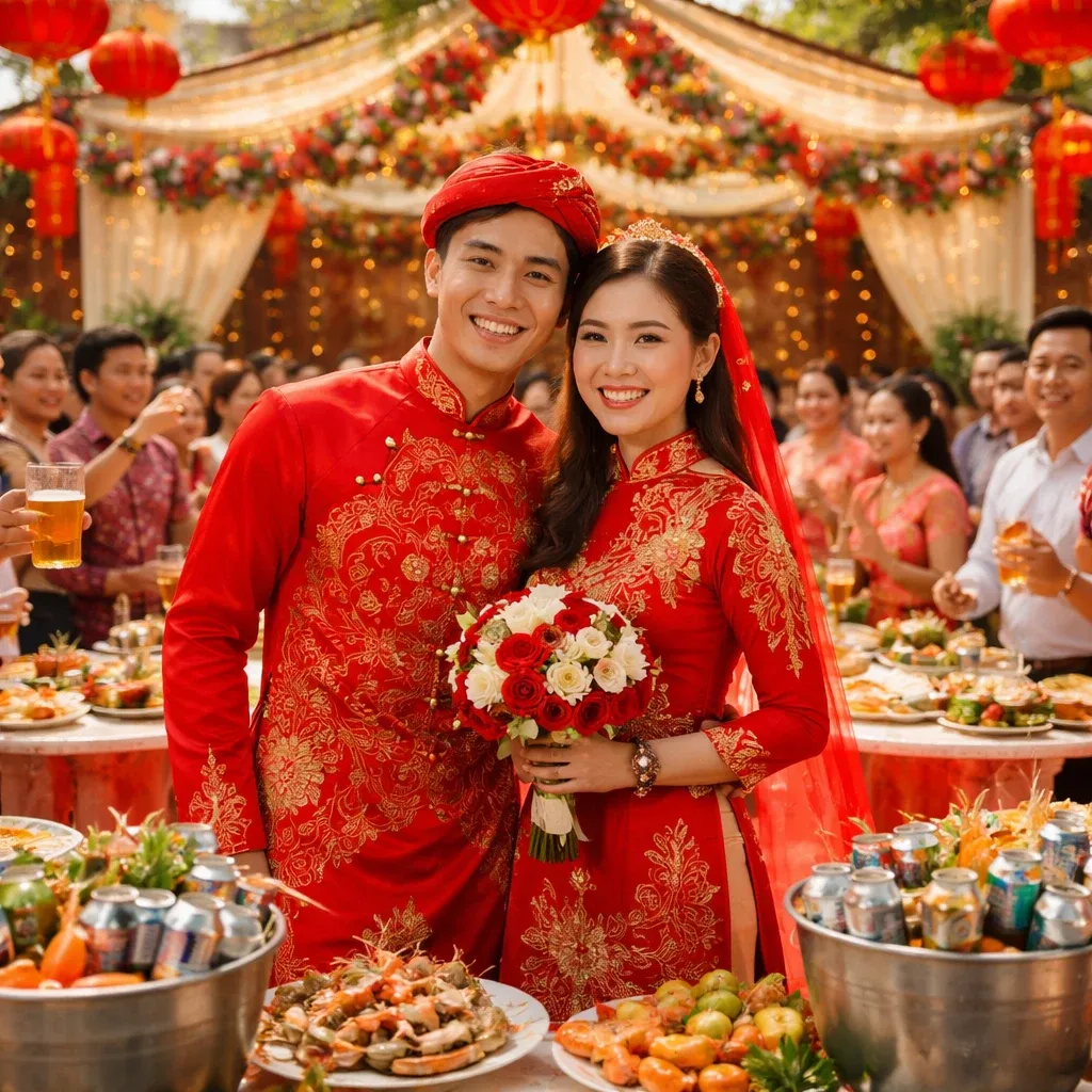 Свадьба во Вьетнаме: Красные платья, 1200 банок пива и реальная стоимость торжества