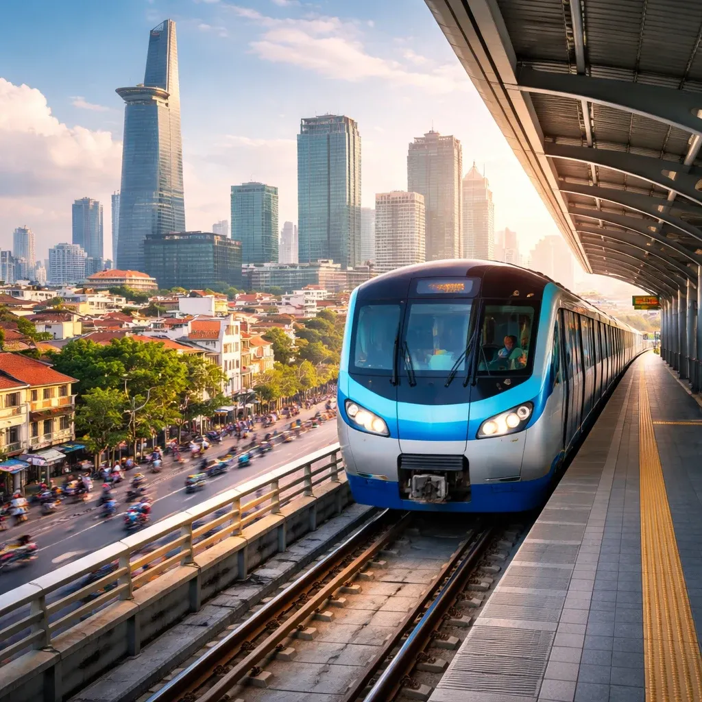 Метро в Хошимине 2026: как устроена первая ветка и куда на ней доехать