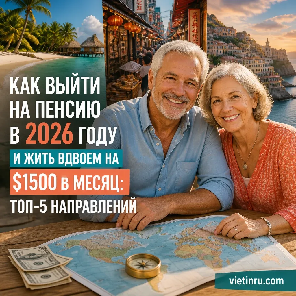 Как выйти на пенсию в 2026 году и жить вдвоем на $1500 в месяц: Топ-5 направлений
