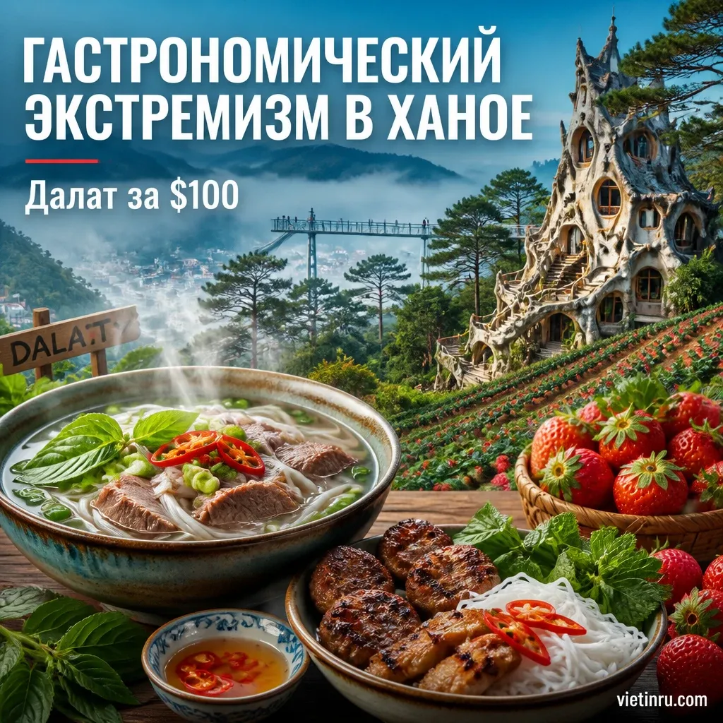 Гастрономический экстремизм в Ханое: 6 блюд — или двухдневный тур в Далат из Нячанга за $100