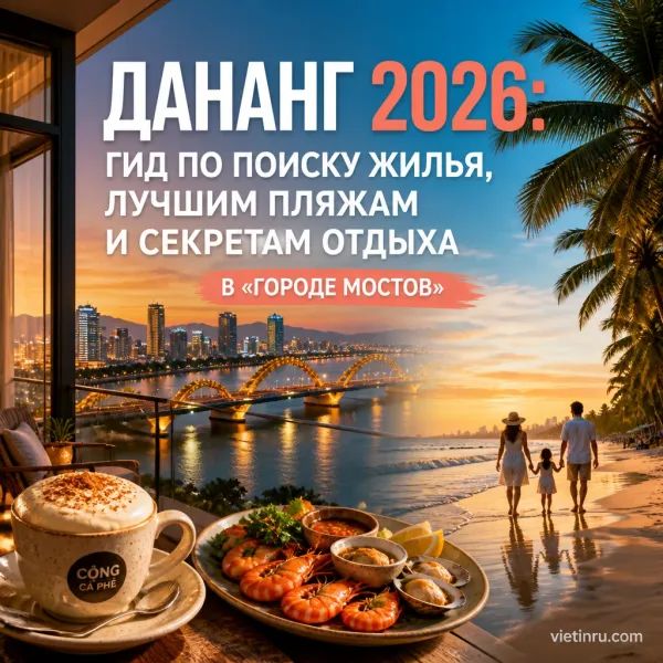 Дананг 2026: Гид по поиску жилья, лучшим пляжам и секретам отдыха в «городе мостов»