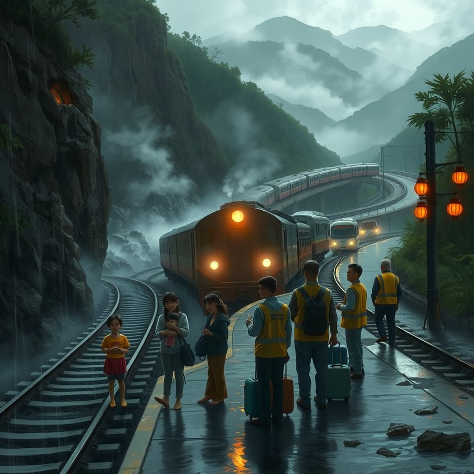 Поездка на поезде во Вьетнаме: когда ураган пытается испортить планы, а железные дороги спасают ситуацию