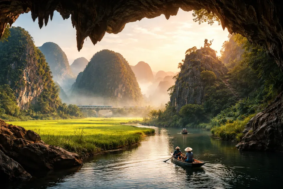 Путешествие в Ниньбинь: Как мы нашли «Бухту Халонг на суше» и чуть не оставили отца в Вьетнаме