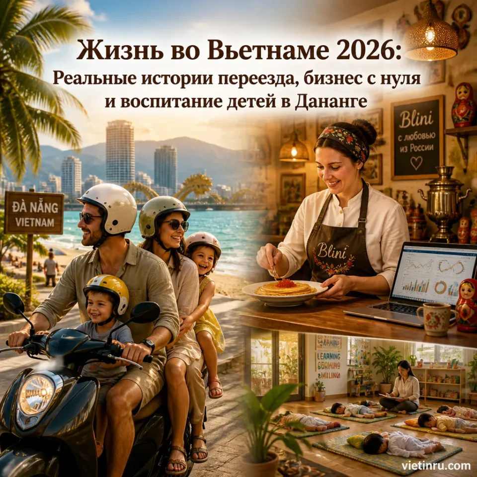 Жизнь во Вьетнаме 2026: Реальные истории переезда, бизнес с нуля и воспитание детей в Дананге