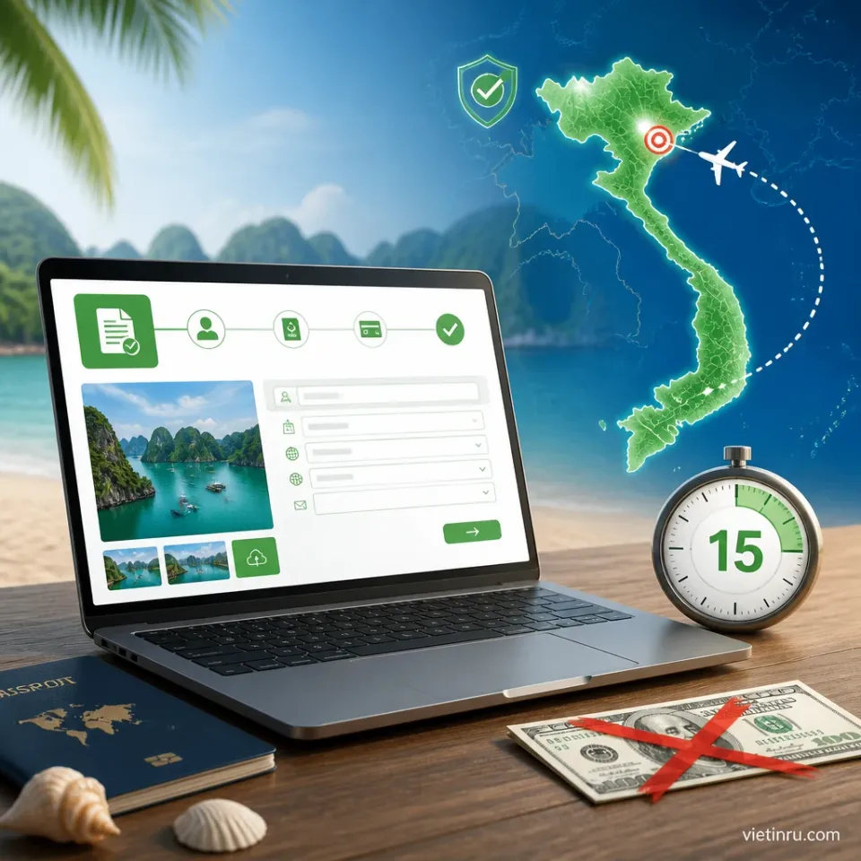 Визовый хакинг Вьетнама 2026: как получить e-visa за 15 минут без посредников и переплат