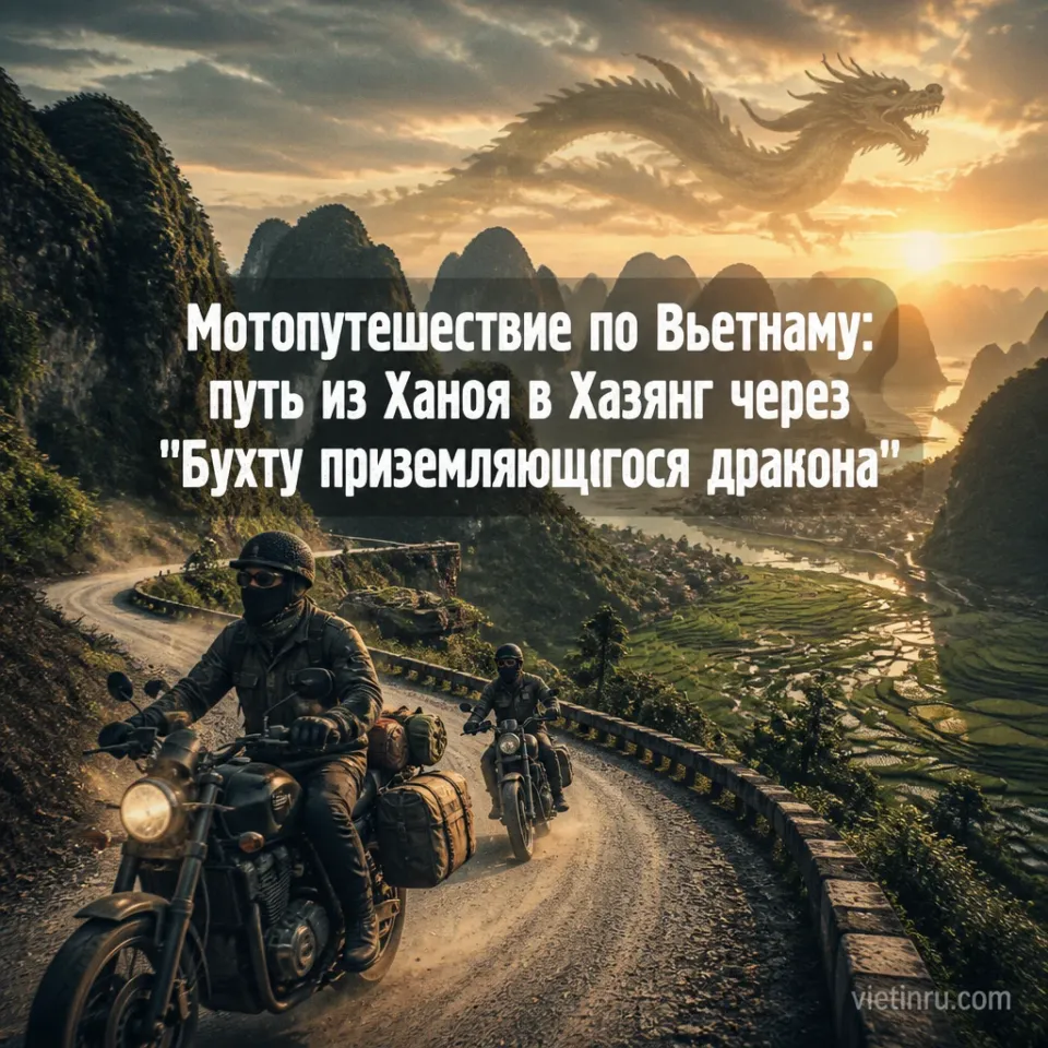 Мотопутешествие по Вьетнаму: путь из Ханоя в Хазянг через «Бухту приземляющегося дракона»