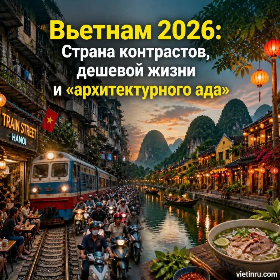 Вьетнам 2026: Страна контрастов, дешевой жизни и «архитектурного ада»
